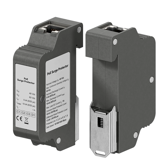 Power over Ethernet PoE Surge Protector DIN RAIL